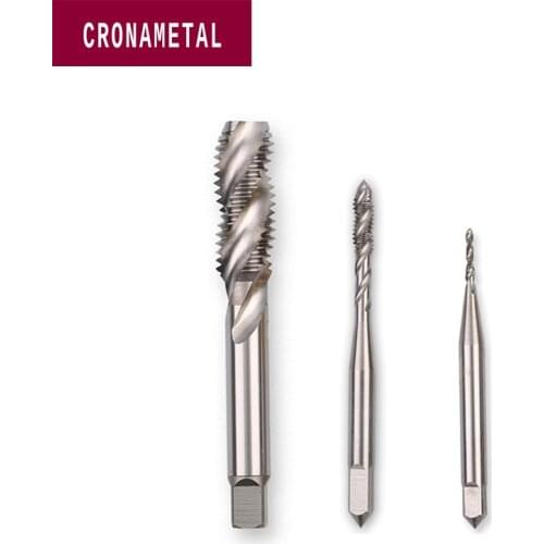CRONAMETAL HSS Spiral Tap Flute Metric Threading tool tap for metals M2 M3 M3.5 M4 M4.5 M5 M5.5 M6 M8 M12 M14 taps