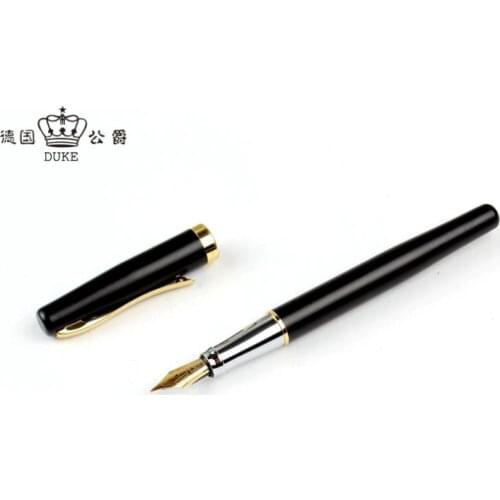 Germany Duke 209 Matte Black Fountain Pen Gift Pens with 0.5mm Writing Point Luxury Writing Pens for Student And Business