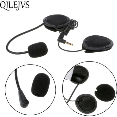 Motorcycle Earphone Speaker Intercom Accessories 3.5mm Jack Plug &Clip For V4 V6