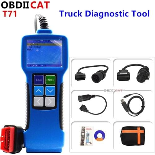 OBDIICAT QUICKLYNKS T71 Code Reader For Heavy Truck And Bus OBD2 Code Reader With J1939 J1587 1708 Protocol