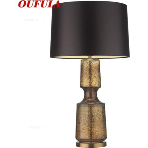 OUFULA Simple Table Light Contemporary Desk Lamp LED for Home Bed Room Decoration