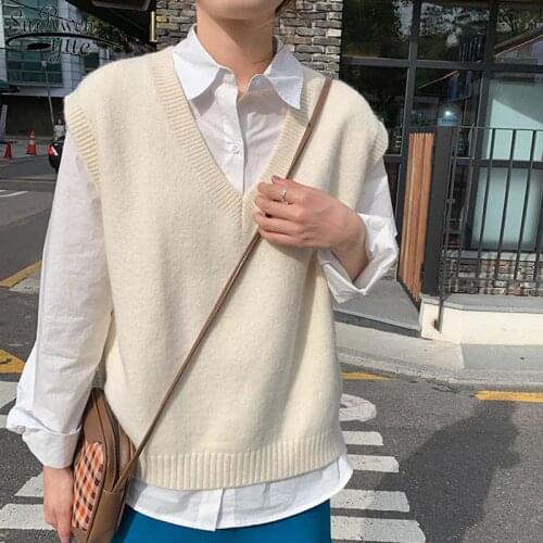 SURWENYUE Women's Knitted Vests