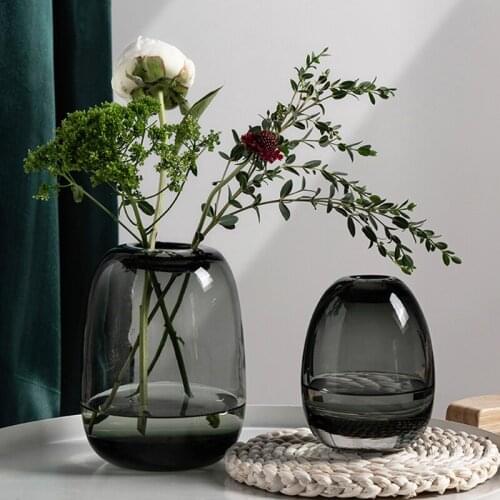 Vase Modern Home Decor Terrarium Home Decoration Accessories For Living Room Flower Pots Simple вазы для цветов для дома