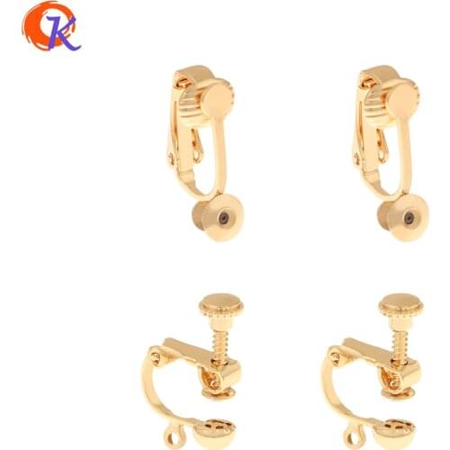 Cordial Design 50Pcs Jewelry Accessories/Hand Made/Earrings Making/Genuine Gold Plating/Earring Findings/DIY Parts/Ear Clip