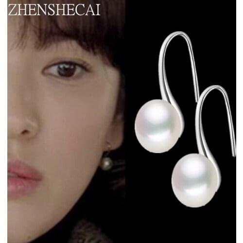 Dominated Women New Fashion Pearl Earrings Personality Metal Geometry Water Drop Exaggerated Drop Earrings Types Jewelry