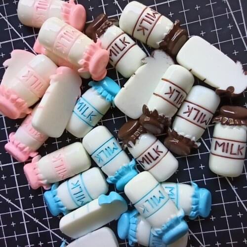 1pcs/lot Flat back resin simulation food colorful milk drink cup 26mm Cabochons Scrapbook for DIY phone case decoration C403