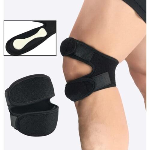 1PCS Adjustable Knee Patellar Tendon Support Strap Band Knee Brace Pads for Running basketball Fitness Sport