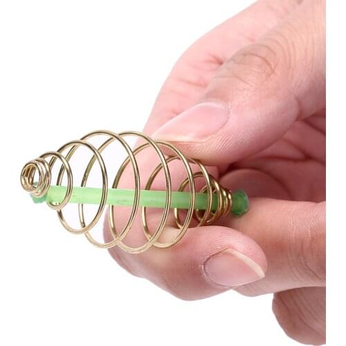 10X Bait Feeder Spring for Carp Fishing Fresh & Saltwater Fishing Rig Bait Feeder Cages & Method Leader