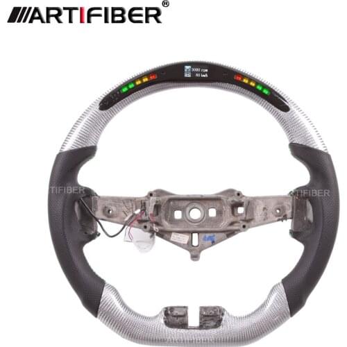 100% Genuine Carbon Fiber LED Steering Wheel for Wrangler JK Jeep