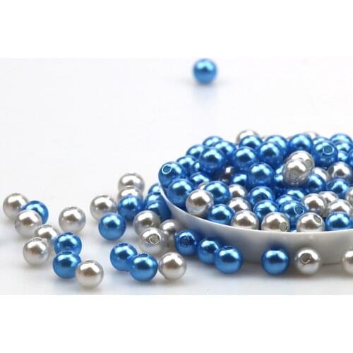 150 Pieces/6MM Mixed Color ABS Imitation Pearl Round Beads With Holes DIY Handmade Jewelry Bracelet Earrings Necklace Accessorie