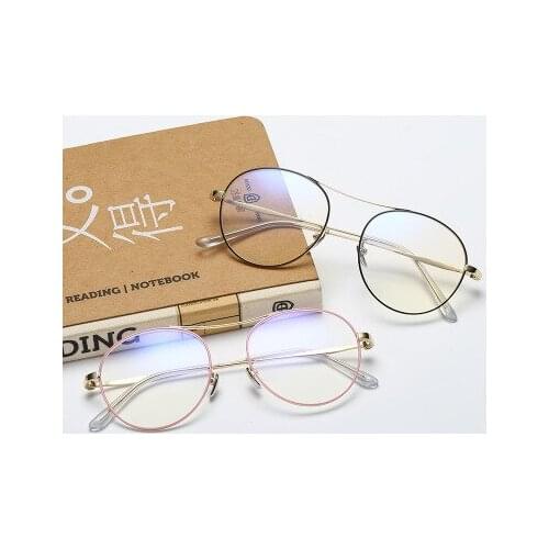 2021 Trends Office Cat Eye Anti Blue Light Oversized Glasses Computer Women Blue Blocking Gaming Eyeglasses Alloy Frame