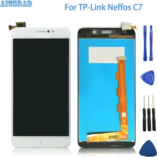 AICSRAD For TP-Link Neffos C7 LCD Display Screen and Touch Screen Assembly Perfect Replacement for TP910A TP910C+Tools