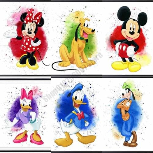 Disney Full Diamond Embroidery "Cartoon Mickey Mouse" Diamond Painting Mosaic Cross Stitch Kits Christmas Gift Home Decor
