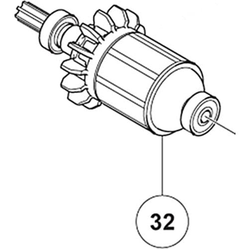 ARMATURE AND PINION SET DC 18V Rotor 360980 For Hitachi DN18DSL