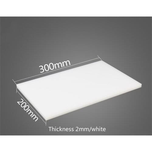 White Acrylic Plate Organic Glass Plate Cutting Lettering Carving 2mm Transparent Board