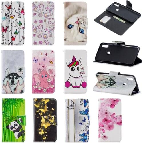 Flip Leather Case For ASUS Zenfone Max Pro M1 ZB602KL Case Cute Cat Panda Puppy Butterfly Cover for Zenfone Max Pro M2 ZB631KL
