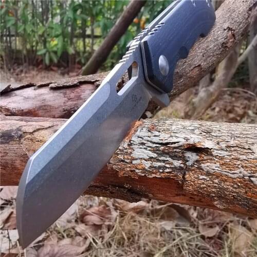 D2 Folding Knife, High-quality Pocket Knife, Sharp and Wear-resistant, Outdoor Camping Hunting Knife, Ball Bearing Quick Opening