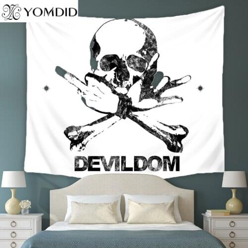 Skull head Tapestry Compass Wall Hanging Tapestries Mandala Beach towel Blanket Room decor Bohemian Yoga picnic mat home decor