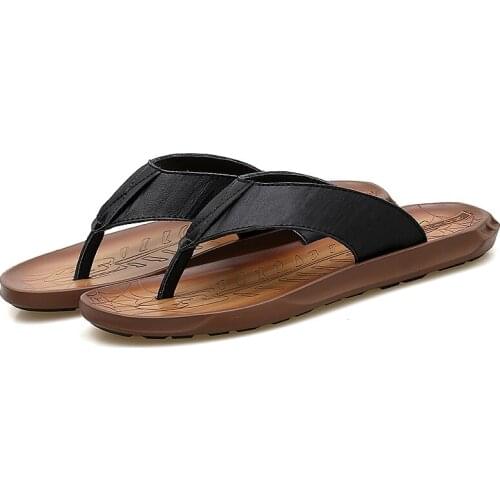 Heren men beach de shoes sandalia work sandale casa homme transpirables slide sandel for couro sandles roman summer masculino