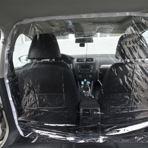 Car Taxi Isolation Film Plastic Anti-Fog Full Surround Protection Cover Cab Front Rear PVC Film To Block The Spread Of Saliva