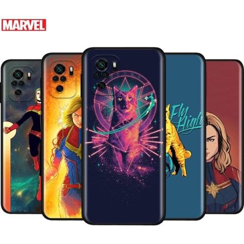 Captain Marvel For Xiaomi Redmi Note 10S 10 9 9S 9T 8T 8 7 6 5 Pro Max 5A 4X 4 5G Soft Silicone Phone Case
