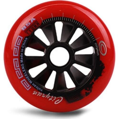 8pcs Cityrun Speed Inline Skates Wheels High Response Wheels 90 100 110mm 85A Compentition Patines Racing Skating Tires