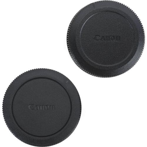 2PCS ABS Camera Body Cover and Rear Lens Cap for Canon EOS R/RP Camera, Canon RF 85mm f/1.2L USM and RF 50mm f/1.2L USM Lens