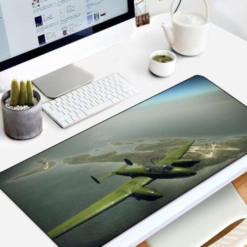 Mousepad Kawaii Writing Desk Mats Large Air War Cute Mouse Pad Gaming Accessories Waterproof Rug for Pc Gamer Keyboard Carpet