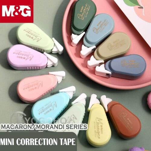M&G 6pcs Morandi Correction Tape 5mm*6m Creative Portable Kawaii White Out Corrector School Supplies for Student
