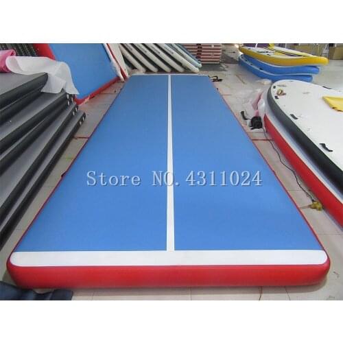 Inflatable Gym Mat Air Training Tumbling Track Floor Gymnastics Inflatable Gymnastics Air Track Tumbling Mats 5*1*0.1M