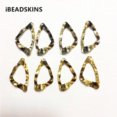 New arrival! 33x19mm 100pcs/lot Copper material geometric-shape charm for earring/jewelry DIY ( as shown)
