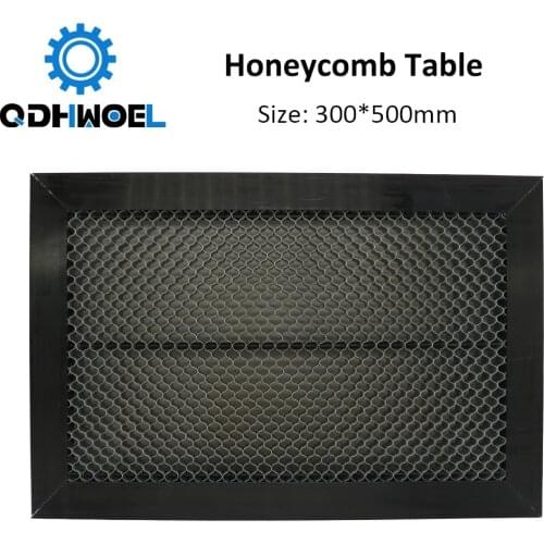 QDHWOEL Honeycomb Working Table 500*300 mm Customizable Size Board Platform Laser Parts for CO2 Laser Engraver Cutting Machine