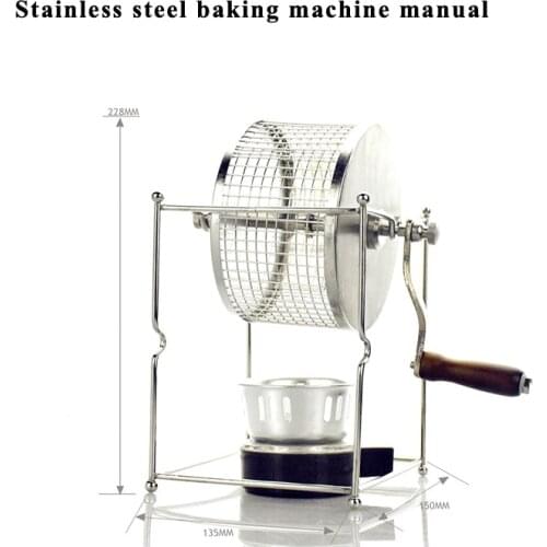 New Arrival Stainless Steel Roaster Manual Coffee bean roaster 1Pc Homeuse Manual Coffee Bean Roaster Stainless Steel