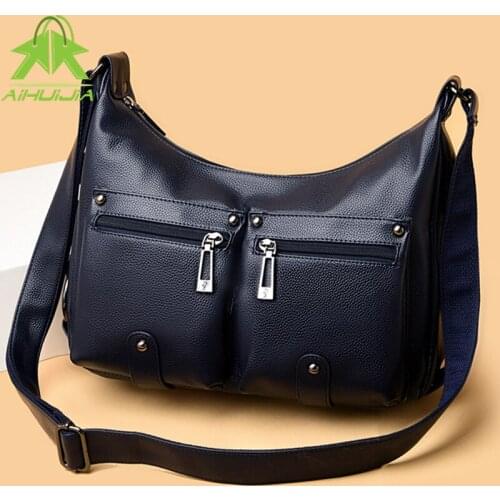 2021 New Women Shoulder Bags High Quality Soft Leather Luxury Handbags Designer for Womens Shoulder Messenger Bag Fashion Female