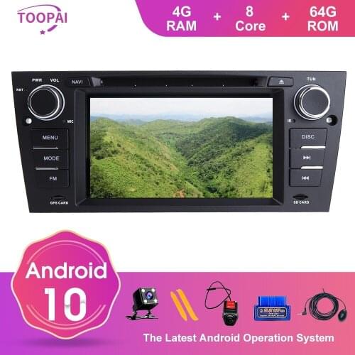 TOOPAI Android 10 For BMW E90 E91 Touring E92 Coupe E93 Convertible M3 2005-2012 Auto Radio GPS Navigation Multimedia Player