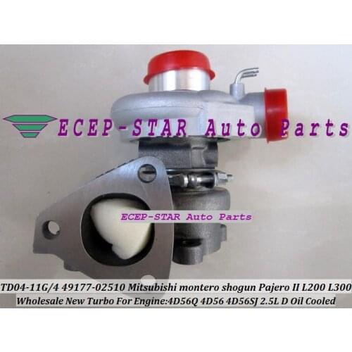 TD04 49177-02510 49177-02511 MD155984 MD187211 Turbo Turbocharger For MITSUBISHI MONTERO L200 L300 L400 PAJERO 1991- 4D56Q 2.5L