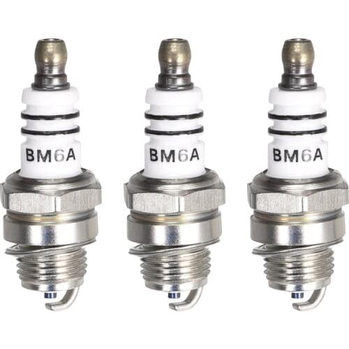 Uxcell BM6A Spark Plug for M7 / L7T / CJ8 / 1560 Replacement, 3pcs
