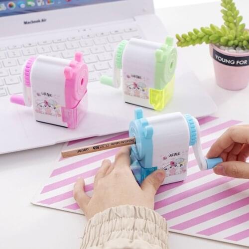 Kawaii Rotary Pencil Sharpener Pencil Cutter Sharpener Smooth Mechanical Sharpening Tools Children School Accessories Stationery