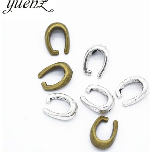 YuenZ 30pcs Pinch Clip Clasp Bail Metal Finish Necklace Clasps Pendant Connector Clasps For Jewelry Making 11*8mm B167
