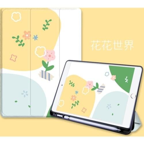 For Ipad Tablet Protection Case Air 4 Mini 5 Smart Cover with Pen Holder 2021 New 10.2 iPad Air 2 3 9.7 10.5 Pro 11 12.9 Case