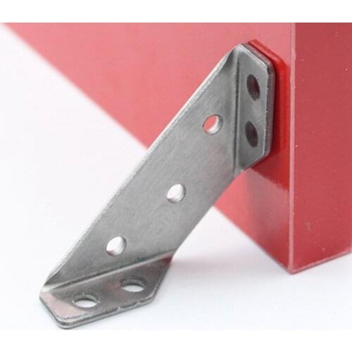 4pcs Multifunctional Stainless Steel Angle Code Right Angle Fixed Bracket Furniture Wood Board Angle Hardware Accessories
