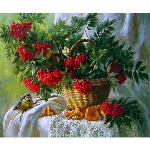 Diamond Embroidery Floral Basket,Flowers,DIY,Diamond Embroidery Full Diamond Decoration LK1