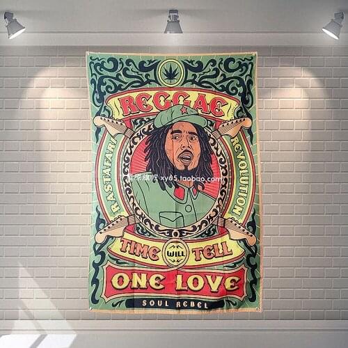 Large Size Rock Band Banners & Flags Tapestry Wall Art Metal Music Cloth Poster Bedroom Dormitory Decoration Hanging Painting A2
