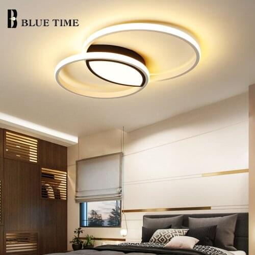 Black&White Modern Led Chandelier For Living room Dinning room Bedroom Kitchen Indoor Lighting Creative Ceiling Chandelier Lamp