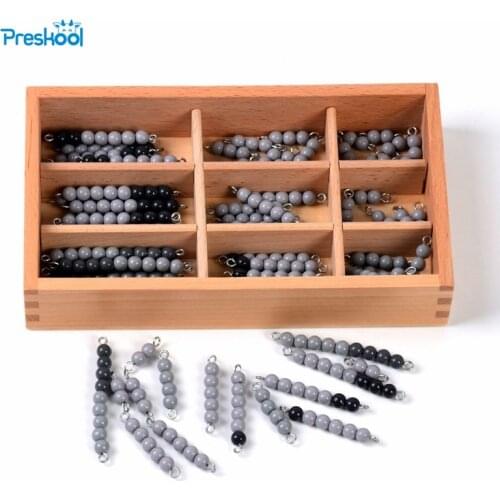 Baby Toy Montessori Grey Checker Board Beads Math Toys Early Childhood Education Preschool Training Learning Toys