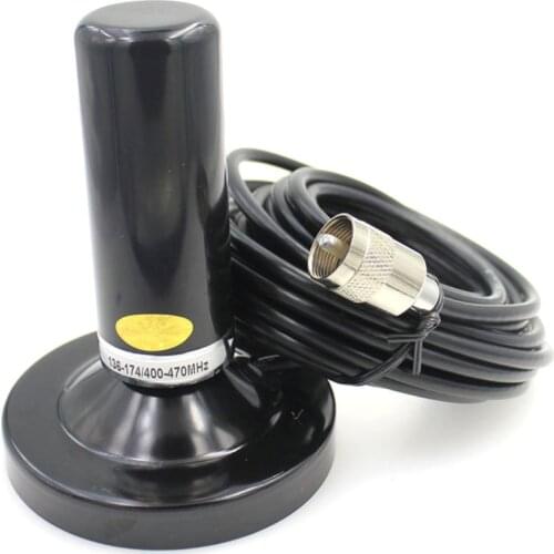 Dual Band Antenna 9CM UHF&VHF Antenna HH-N2RS PL-259 Jack with Cable m5 for Car Mobile Radio HHN2RS UV 136-174MHz&400-470MHz Aer