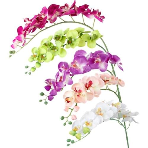 Artificial Butterfly Orchid Flower Plant Home Office Wedding Party Decoration
