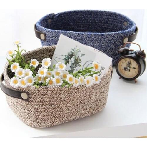 Baby Diaper Caddy Baby Shower Towel Basket Portable Nursery Cleanable Cotton Rope Storage Bin For Kids