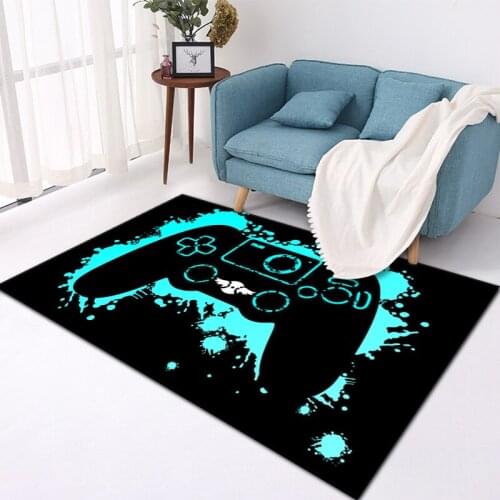 Video Game Carpet Floor Mat Game Console Handle Living Room Carpet Home Bedroom Bedside Sofa Coffee Table Carpet Small Rug