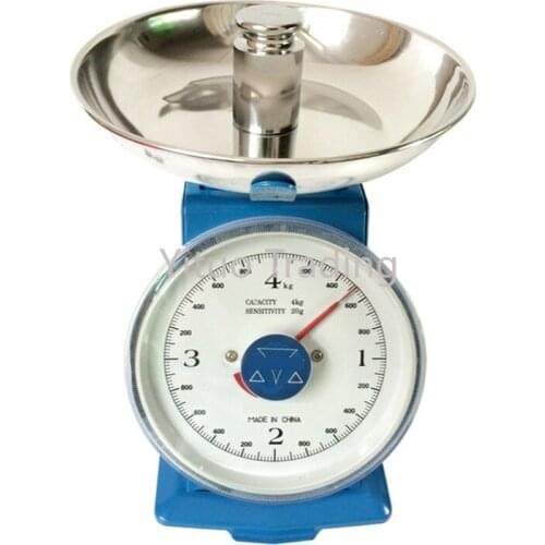 Household kitchen machinery scale spring pointer scale stainless steel pan scale machinery LK